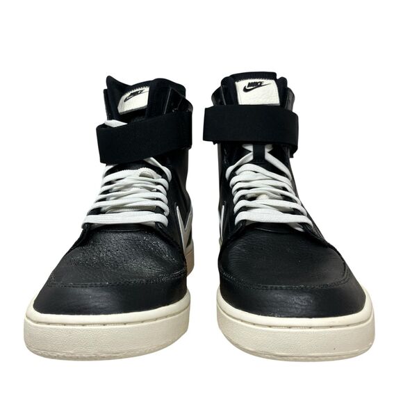 Nike Double Court High Top Womens 10.5 Black Retro Strap Sneakers - Picture 4 of 14